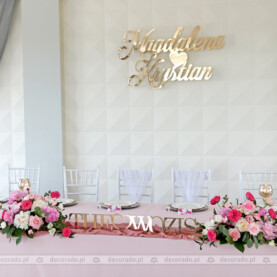 Dekoracja stołu prezydialnego – Polana Wedding